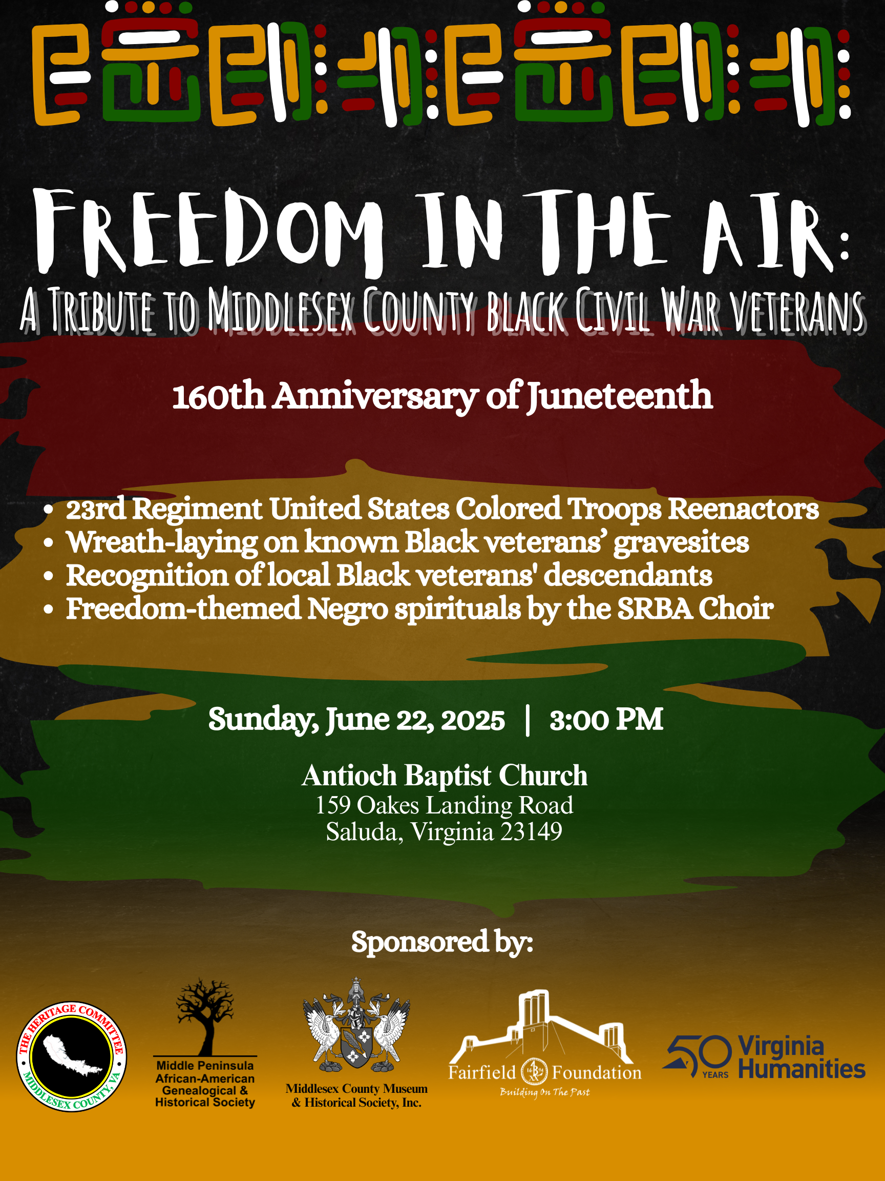 Freedom in the Air: A Tribute to Middlesex County Black Civil War Verterans